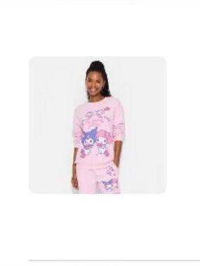 Women's My Melody and Kuromi Target Graphic Sweatshirt Pink L